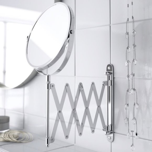 NEW IKEA FRACK Stainless Steel TELESCOPING Mirror